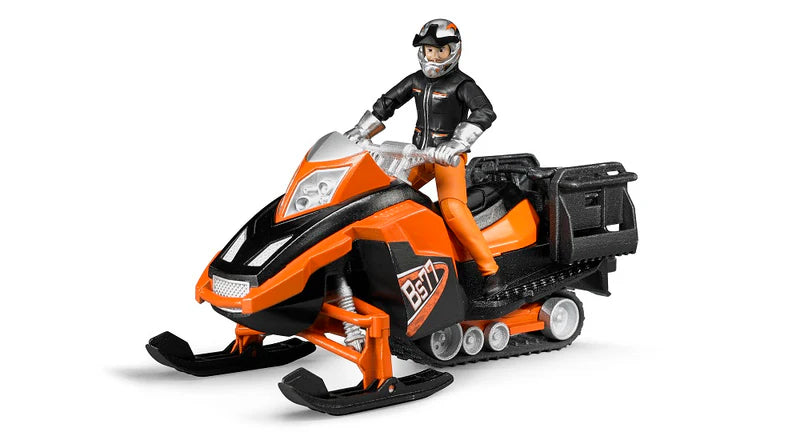 Snowmobile W/ Driver and Accessories